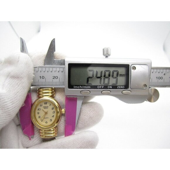 Women's Acqua Indiglo Quartz WR Analog 24mm Dial Causal Cuff Bangle Watch (F281) - Picture 2 of 8